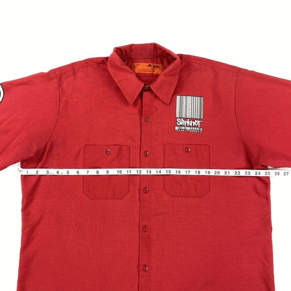 00's Slipknot Barcode Metal Band Button Up Shirt - Picture 3 of 9